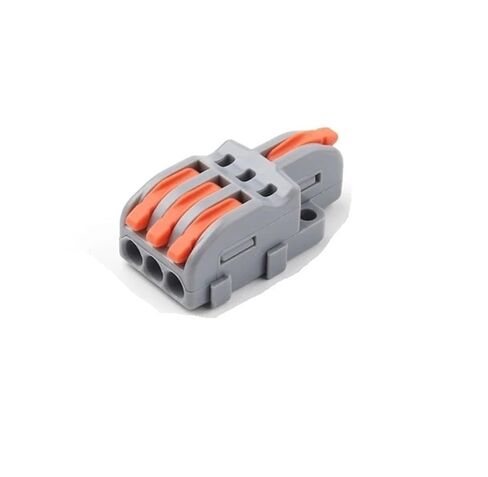 موصل توصيل أسلاك مدمج عالمي 1 في 2/3/4/5 خارج موصل مدمج سريع الربط برتقالي/أصفر/أزرق رافعة طرفية للدفع للتوصيل الكهربائي (NV-F15AY 10PCS) in Saudi Arabia