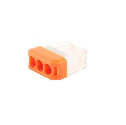 Universal Compact Wiring Splicing Conector 25PCS Quick Wiring Connectors 2/3/4/5/6/8 Pin Hard Wire Straight Insertion Compact Push-in Type Conductor Terminal Block(NC-205) in Saudi Arabia