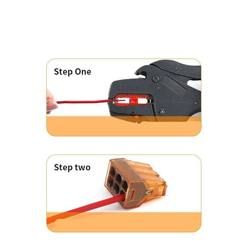 Universal Compact Wiring Splicing Conector 25PCS Quick Wiring Connectors 2/3/4/5/6/8 Pin Hard Wire Straight Insertion Compact Push-in Type Conductor Terminal Block(NC-205) in Saudi Arabia