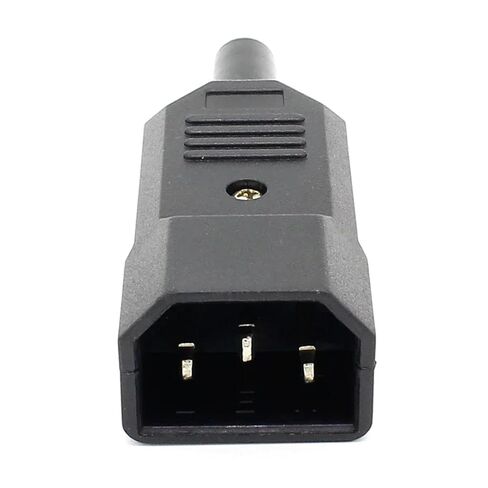 fengpeng 1pcs Price 10A 250V Black IEC C13 Male Plug Rewirable Power Connector 3 pin ac Socket in Kuwait