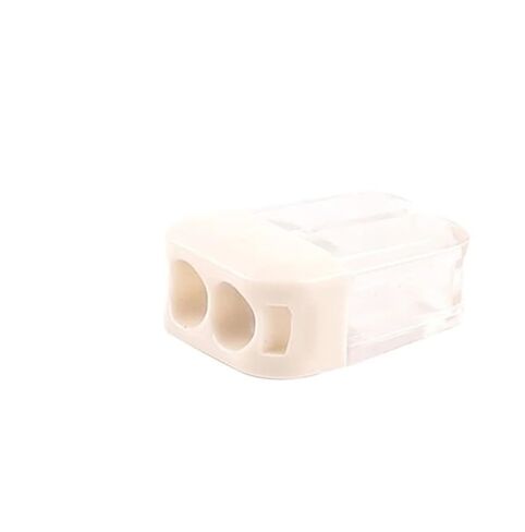 Universal Compact Wiring Splicing Conector 25PCS Quick Wiring Connectors 2/3/4/5/6/8 Pin Hard Wire Straight Insertion Compact Push-in Type Conductor Terminal Block(NC-205) in Saudi Arabia
