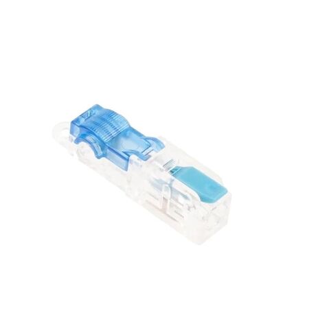 Universal Compact Wiring Splicing Conector 5/10/25 PCS T-Type Stripping Free Wiring Connector Lever Wire connectors 32A Quick Branch Splice Junction Box(T2 Blue,5PCS) in Saudi Arabia