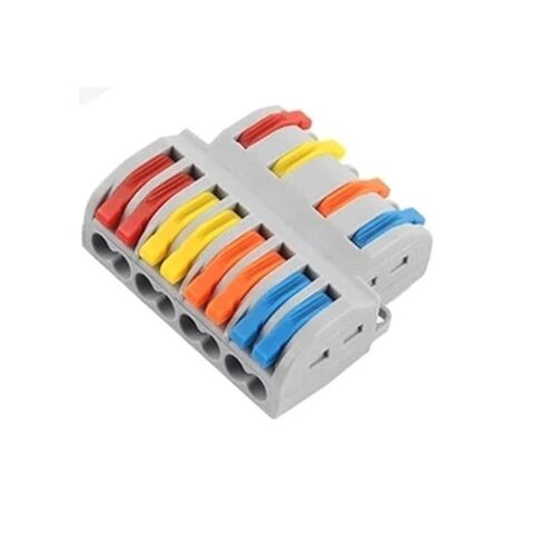 Universal Compact Wiring Splicing Conector SPL42/82/122 Electrical Wire Conductor Connector Push-in Terminal Block Universal Cable Connection Home Splitter Connectors(SPL-122) in Saudi Arabia