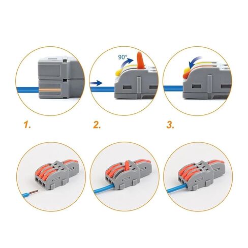 Universal Compact Wiring Splicing Conector 5 PCS Wire Cable Connectors SPL-42 Universal Compact Splitter Electrical Conductors Push-in Home Terminal Block(NV-F15AO) in Saudi Arabia