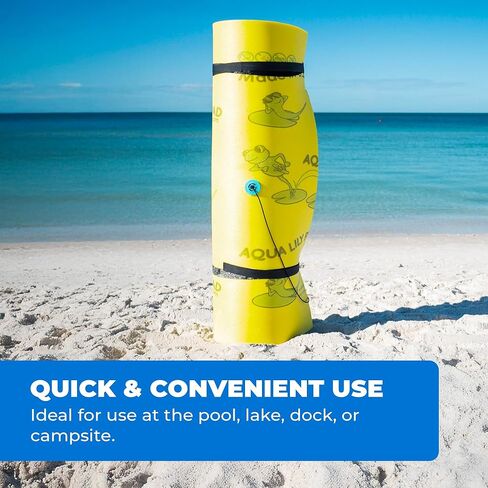 وسادة أكوا ليلي مقاس 110 بوصة، أشرطة تخزين عائمة مع واقيات وسادة لزنبق الماء، الضفدع، سجادات مياه ماوي، مجموعة من 2 in Kuwait