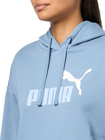 PUMA Women's Essentials Logo Fleece Hoodie (Available in Plus Sizes), Cool Blue AH25 in Saudi Arabia