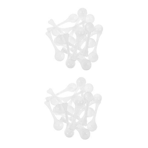 Zerodeko 100pcs Measuring Spoon Set Plastic Gram Scoops Micro Spoon for Medicine Food Grade in Saudi Arabia