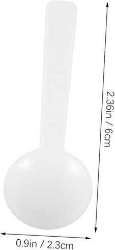 100pcs Plastic Smidgen Spoon Set Gram Disposable White Spoons for Measuring Serving and Tasting Kitchen Parties and Crafts in Saudi Arabia