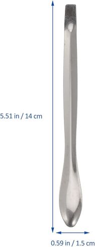 Alipis 12pcs Stainless Steel Lab Measuring Spoon Sampling Scoops Lab Table Spoons Teaspoons Tool in Saudi Arabia