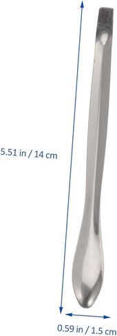 Luxshiny 12 قطعة من الفولاذ المقاوم للصدأ قياس ملعقة مختبر أخذ العينات مغرفة كوب تذوق الملاعق in Kuwait