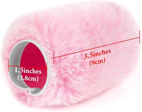 Geekria for Creators واقي رياح فروي لميكروفونات بقطر 1.5 بوصة (38 مم)، وغطاء للرياح لميكروفون DeadCat، وغطاء أمامي زغبي متوافق مع Fifine A6 (وردي / عبوتين) in Kuwait