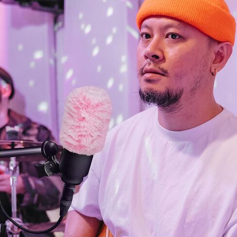 Geekria for Creators واقي رياح فروي لميكروفونات بقطر 1.5 بوصة (38 مم)، وغطاء للرياح لميكروفون DeadCat، وغطاء أمامي زغبي متوافق مع Fifine A6 (وردي / عبوتين) in Kuwait