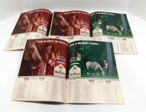 Lot of (7) Different 1966 Detroit Lions NFL Football Programs DA065811 - NFL Programs in Saudi Arabia