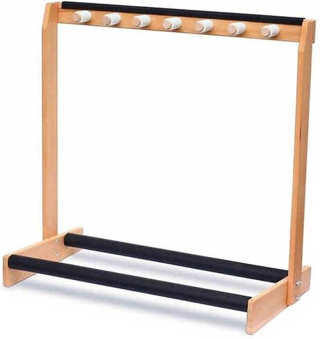 رف تخزين كبير للمعدات الرياضية - التنس وكرة الريشة والكمان ومنظم الجيتار مع أذرع إسفنجية ناعمة للجراج وصالة الألعاب الرياضية والمدرسة والاستخدام بالتجزئة - حل متين ومتعدد الاستخدامات in Kuwait