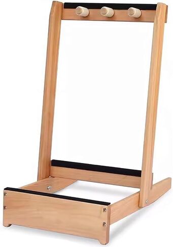 حامل عرض جيتار ومضرب رأسي - يحمل 2-6 جيتار ومضارب، حامل خشبي قابل للإزالة مع حماية من الإسفنج، مثالي للنوادي المدرسية وتنظيم المعدات الرياضية in Kuwait