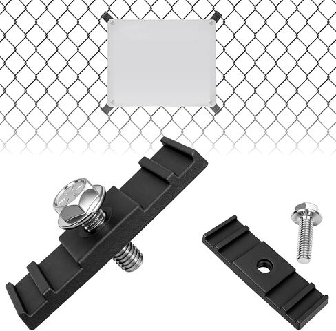 (36-Pack) Chain Link Fence Sign Bracket/Chain Link Fence Sign Mounting Brackets/Chain Link Fence Clips/Weather-Resistant Fence Sign Mounts for Outdoor Yard & Business Display in Kuwait
