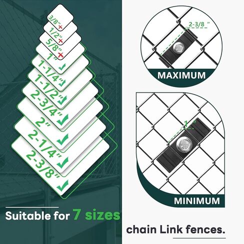 (36-Pack) Chain Link Fence Sign Bracket/Chain Link Fence Sign Mounting Brackets/Chain Link Fence Clips/Weather-Resistant Fence Sign Mounts for Outdoor Yard & Business Display in Saudi Arabia