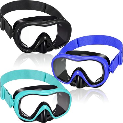 Relaxweex 3 Pcs Adult Youth Swim Goggles with Nose Cover Elastic Strap View Clear Waterproof for Snorkeling Diving Swimming in Saudi Arabia