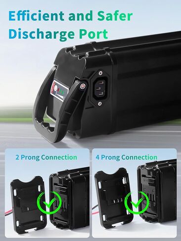 بطارية دراجة إلكترونية قابلة للطي بقدرة 48 فولت و20 أمبير في الساعة، حزمة واحدة من بطارية بديلة للدراجة الكهربائية بقدرة 48 فولت، شاحن سريع 2 أمبير، 30 أمبير BMS، قفل أمان (مخزون أمريكي) in Kuwait