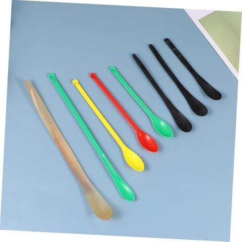 8 قطع من ملاعق أخذ العينات المحمولة من Holibanna للاستخدام في المختبر، مقبض طويل للزجاجات العميقة، لون عشوائي، خفيفة الوزن وعملية لاحتياجات التجربة in Kuwait