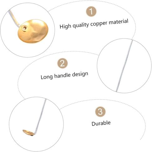 ABOOFAN 15pcs Copper Combustion Spoons for Laboratory Use Burning Spoons for Solid Material Testing for Schools and Science Experiments in Saudi Arabia