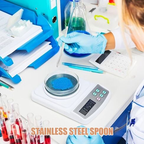 12 قطعة ملعقة خلط للمختبر من الفولاذ المقاوم للصدأ لأخذ عينات كاشف دقيقة ومختبرات قياس وللاستخدام على المدى in Kuwait