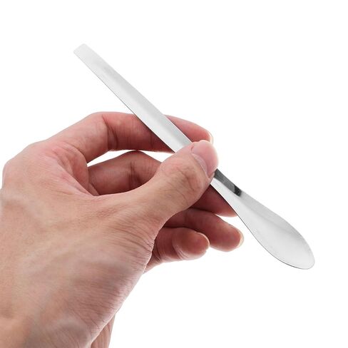 12 قطعة ملعقة خلط للمختبر من الفولاذ المقاوم للصدأ لأخذ عينات كاشف دقيقة ومختبرات قياس وللاستخدام على المدى in Kuwait