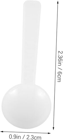 PartyKindom 100pcs Disposable Measuring Spoons Small Plastic Lab Scoops for Precise Measurements Kitchen School and Laboratory Use Durable Corrosion-resistant Easy to Use in Saudi Arabia