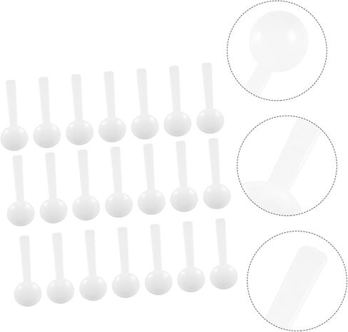 PartyKindom 100pcs Disposable Measuring Spoons Small Plastic Lab Scoops for Precise Measurements Kitchen School and Laboratory Use Durable Corrosion-resistant Easy to Use in Saudi Arabia