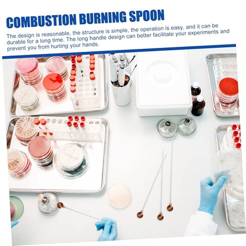 10pcs Combustion Spoons Burning Spoons for Chemical Experiments Laboratory Supplies in Saudi Arabia