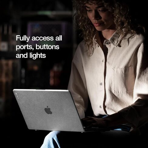 Incase Dots Hardshell مع Makrolon® - Macbook Pro 14 Inch Case - 2024 ، 2023 ، 2022 ، 2021 ، M4 ، M3 ، M2 ، M1 - MacBook Case ، غطاء محمول ، قذيفة صلبة واقية ، مقاومة للخدش - غابة خضراء in Saudi Arabia
