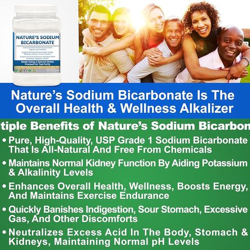 Sodium Bicarbonate Aluminum Free Organic Use bicarbonato de sodio para tomar. Chemical free For Health & Wellness. Bicarbonate of Soda Powder instead of sodium bicarbonate tablets 3.5 Ib in Kuwait