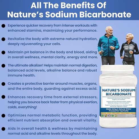 Sodium Bicarbonate Aluminum Free Organic Use bicarbonato de sodio para tomar. Chemical free For Health & Wellness. Bicarbonate of Soda Powder instead of sodium bicarbonate tablets 3.5 Ib in Kuwait