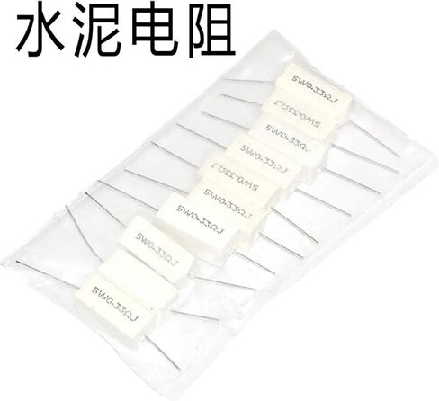 10Pcs 5W 5% Cement Resistor Power Resistance 0R27 0R3 0R33 2R7 3R3 0.27 0.3 0.33 2.7 3 3.3 3.6 3.9 27 30 33 39 300 330 R K Ohm(5W 39R 10pcs) in Saudi Arabia