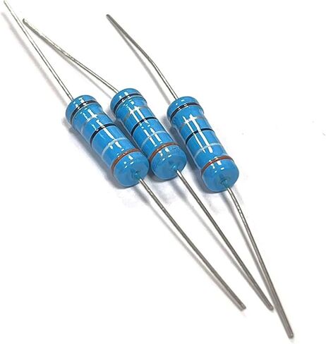 10Pcs 3W Metal Film Resistor 3.9R 39R 390R 3.9K 39K 390K 3R9 39 390 Ohm R K 1% Five-Color Ring Resistance 0.1R-910K(MF 3W 750R 10pcs) in Saudi Arabia