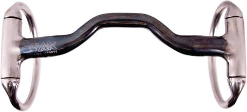 AK Solid Ported Blue Sweet Iron Eggbutt Bit – Solid Mouthpiece Horse Bit for Improved Salivation & Soft Contact | AKRS-102646 in Kuwait