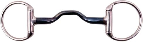 AK Solid Ported Blue Sweet Iron Eggbutt Bit – Solid Mouthpiece Horse Bit for Improved Salivation & Soft Contact | AKRS-102646 in Kuwait