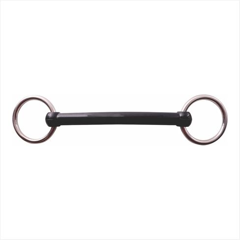 AK حلقة فضفاضة مرنة من المطاط مولن الفم Snaffle بت الحصان | قطعة فم مرنة وناعمة | أكرس-102644 in Kuwait