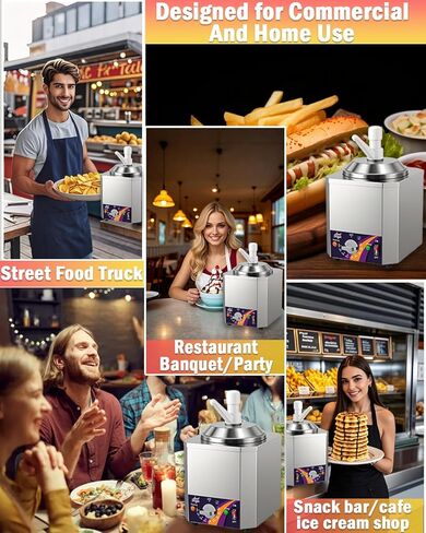 موزع جبن الناتشو، جهاز تسخين جبن الناتشو 2.8 كيو تي مع مضخة، جهاز تسخين الفدج الساخن مع تعديل درجة الحرارة 9 مستويات، آلة توزيع الصلصة التجارية لكويسو بارا ناتشوز، مضخات شراب الكراميل in Kuwait