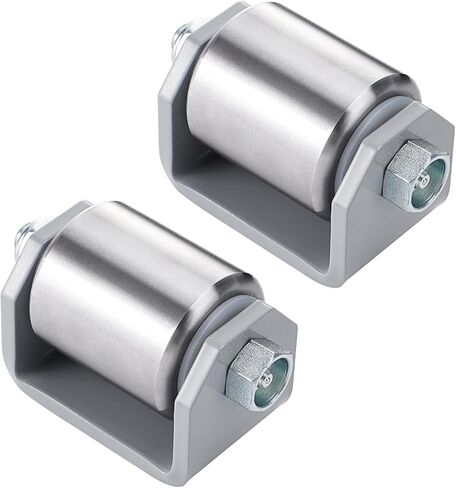 SPARKWHIZ Weld on Trailer Roller مقاس 2 بوصة من الصلب شديد التحمل مع عجلات انزلاقية مع مقطورات RV ومنزل متنقل وعجلات خامسة (عبوة من 4 قطع) in Saudi Arabia