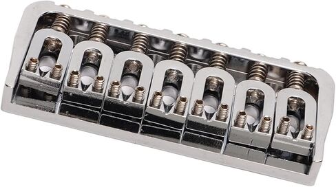 Guitar Bridge 7 String Metal Tailpiece for Bass Ukulele Electric Guitars with Easy Tuning and Sturdy Design in Saudi Arabia