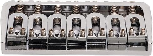 Guitar Bridge 7 String Metal Tailpiece for Bass Ukulele Electric Guitars with Easy Tuning and Sturdy Design in Saudi Arabia