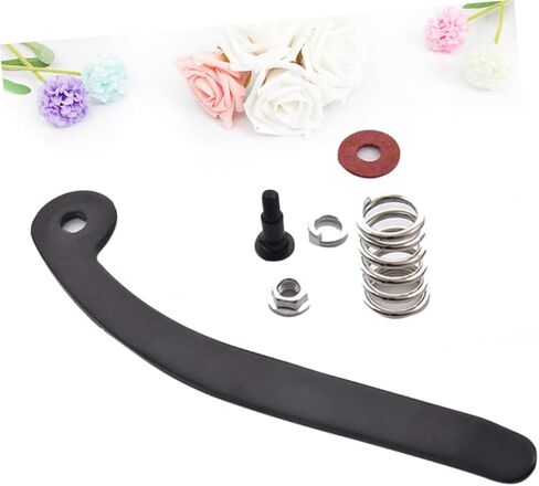 Holibanna Guitar Tailpiece Black Tremolo Bridge Compatible with Bigsby Durable Material for Lasting Use Includes Spring and Screw Replacement for Electric Guitar in Saudi Arabia