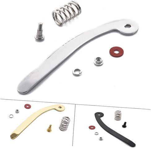Holibanna Guitar Tailpiece Black Tremolo Bridge Compatible with Bigsby Durable Material for Lasting Use Includes Spring and Screw Replacement for Electric Guitar in Saudi Arabia