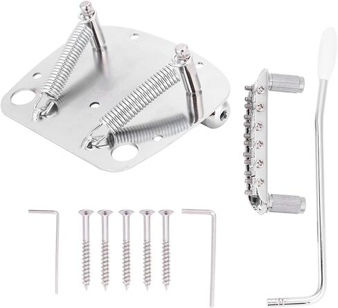 Guitar Tremolo Guitar Vibrato 19×11×6 Tremolo Vibrato Tailpiece Bridge Set for Replacement Parts in Saudi Arabia