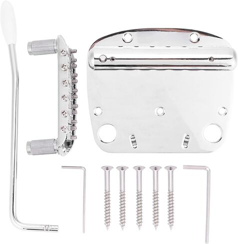 Guitar Tremolo Guitar Vibrato 19×11×6 Tremolo Vibrato Tailpiece Bridge Set for Replacement Parts in Saudi Arabia