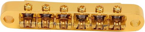 Guitar Bridge Tailpiece Roller Saddle Height Adjustable Gold Roller Saddle Bridge Tailpiece for Electric Guitar GA119 in Saudi Arabia