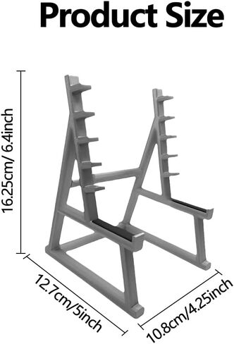حامل أقلام أثقال مضحك، حامل أقلام صغير للقرفصاء مع 4 قطع من ألواح الوزن، حامل أقلام رصاص بلاستيكي صغير لرف الوزن هدية ديكور المنزل لمحبي اللياقة البدنية ورفع الأثقال (اللون: رمادي أسود) in Kuwait