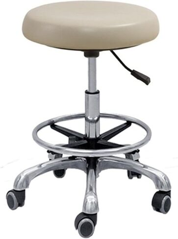 Professional Dental Assistant Stool with 360° Rotation Adjustable Height Armrest and PU Leather Comfortable Salon Chair for Dentist Office in Saudi Arabia