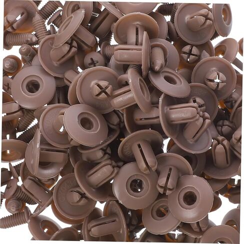 Cabilock 50PCS M8 Beige Plastic Rivets for Car Bumper Fixation Fasteners for Auto Bumper and Trim Panel Replacement Compatible Models in Saudi Arabia